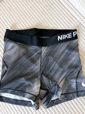 Nike Pro Dri-FIT Women’s Compression Shorts Black White Size Small